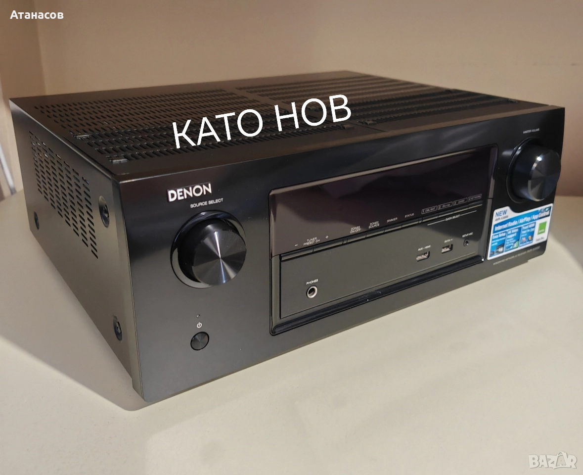 Denon AVR X 3000 HDMI USB Network 4K 7.2 Receiver усилвател за домашно кино , снимка 1