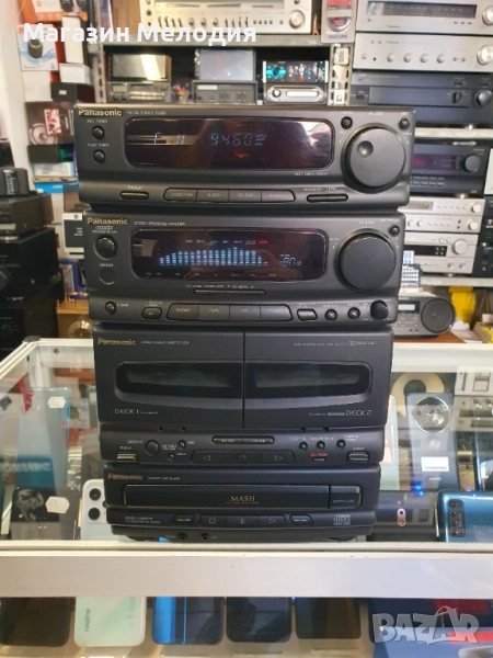 Аудиосистема Panasonic SA-CH350 В отлично техническо и визуално състояние. Лека забележка на касетит, снимка 1