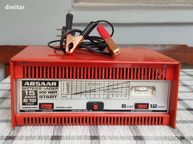 Бързо зарядно за акумулатор  ABSAAR 600 W - 6- 12 V, снимка 1