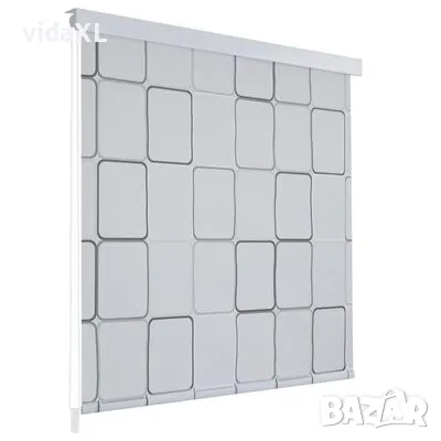 vidaXL Ролетна щора за баня, 120x240 см, квадрати(SKU:142849), снимка 1