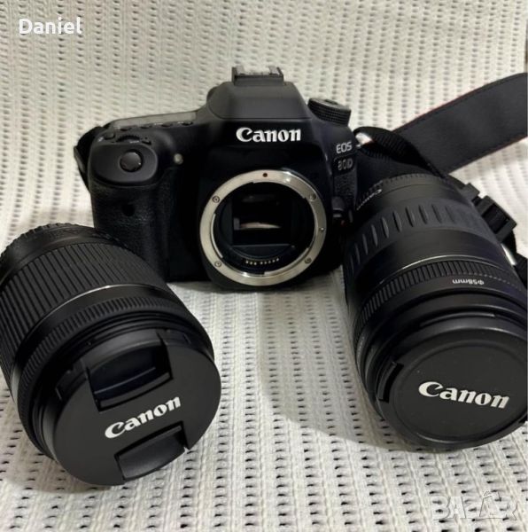 Canon 80D и обективи 18-55mm, 90-300mm, снимка 1