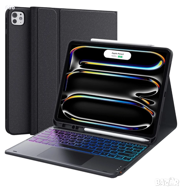 Калъф за таблет + клавиатура iPad Pro 2024 13 инча (M4/M5) (номер на модела: A2925, A2926, A3007). , снимка 1