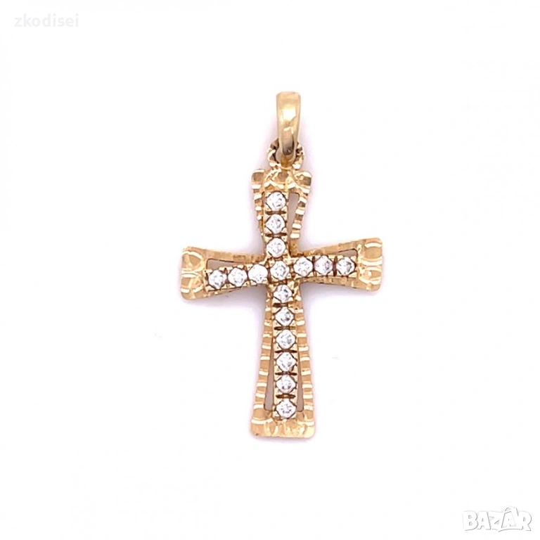 Златен медальон 1,27гр. 14кр. проба:585 модел:31983-1, снимка 1