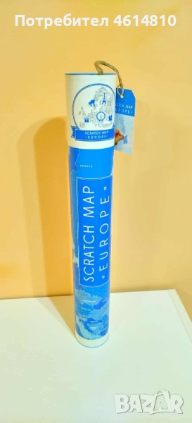 Скреч карта на Европа, снимка 1