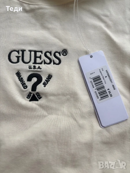 Бяла тениска GUESS, снимка 1