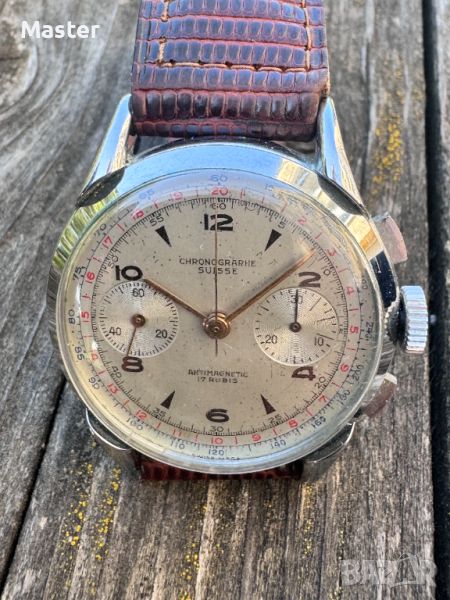 Chronographe Suisse Chronograph швейцарски часовник 37 мм , снимка 1