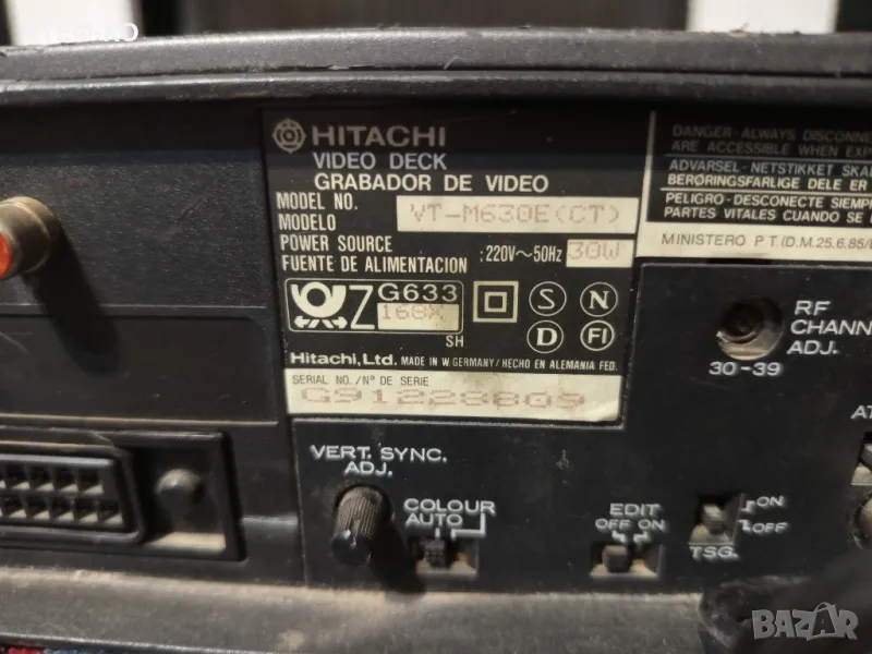 Hitachi VT - M30E video deck VHS видео, снимка 1