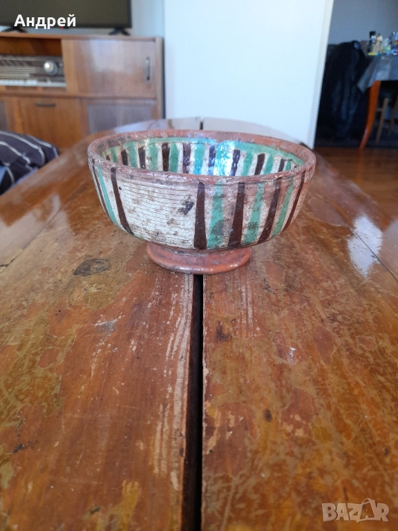 Стара керамична паница #14, снимка 1