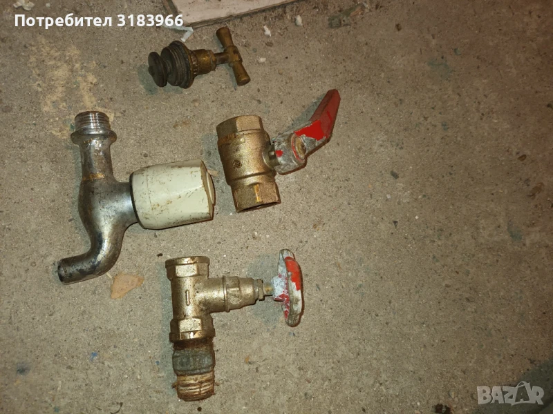 спирателен кран и канелка лот 4 броя, снимка 1