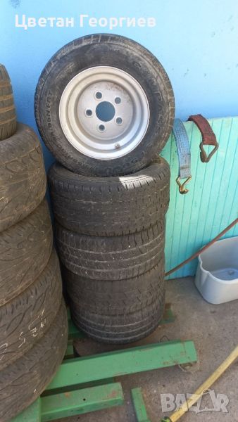 5 броя гуми с джанти за платформа 10 цолови , снимка 1