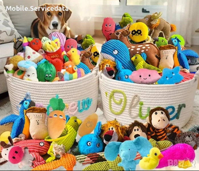 Комплект 10 броя плюшени играчки за котки,кучета и всякъкви домашни лу, снимка 1