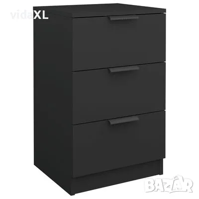 vidaXL Нощно шкафче, черно, 40x36x65 см（SKU:811270）, снимка 1