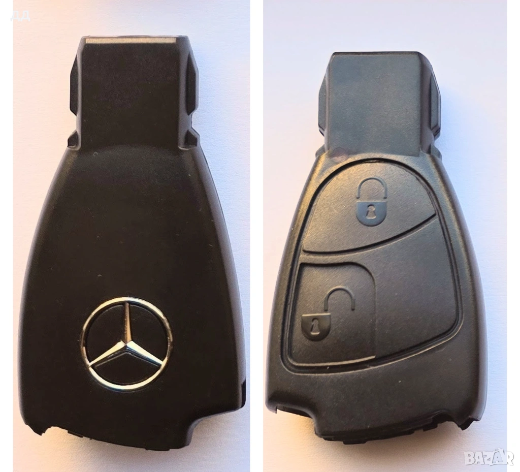 Ключ кутийка дистанционно за Мерцедес Mercedes рибка - два бутона, снимка 1