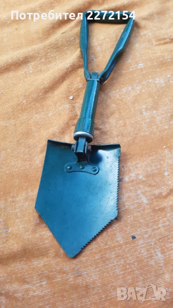 Метална сгъваема лопатка мотика с трион, снимка 1