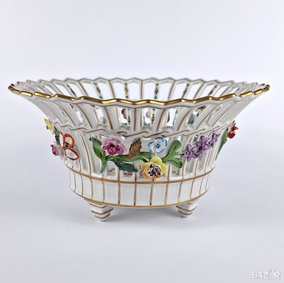 Ажурена фруктиера - Carl Thieme, Potschappel, Dresden, снимка 1