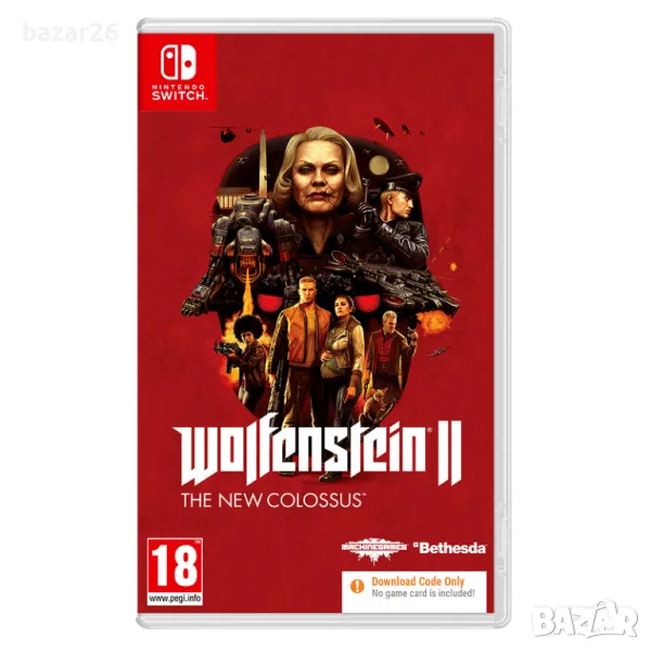 Nintendo switch Wolfenstein 2 new colossus
 цена 50лв, снимка 1