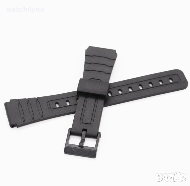 НОВА СИЛИКОНОВА КАИШКА ЗА ЧАСОВНИК CASIO Q&Q.СИЛИКОНОВИ КАИШКИ ЗА КАСИО И QQF-91W F91W F84 F105 108, снимка 1