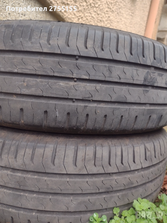 Гуми размер 185/65/R 15 марка Continental eco contact грайфер около 6 милиметра нямат наранявания., снимка 1