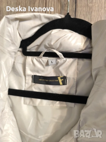 Дълга бяла  дамска грейка , снимка 3 - Елеци - 54265396