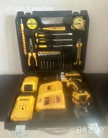 Продавам нова акумулаторна бормашина DeWalt BC-DCD2102 с богат набор от аксесоари, снимка 4 - Винтоверти - 48451363