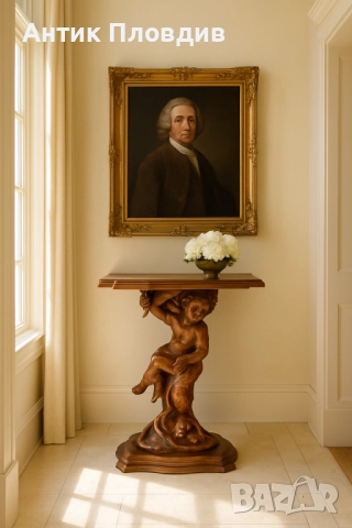 Старинна конзолна маса Cherub