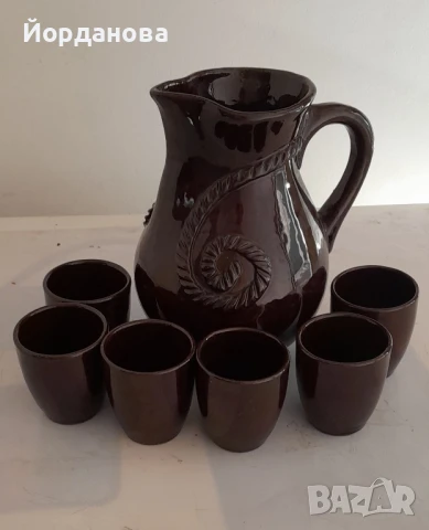 Битов керамичен сервиз за вино 