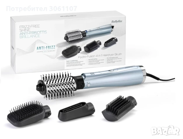 Четка с горещ въздух BaByliss Hydro Fusion Big Hair AS774E, 1000W