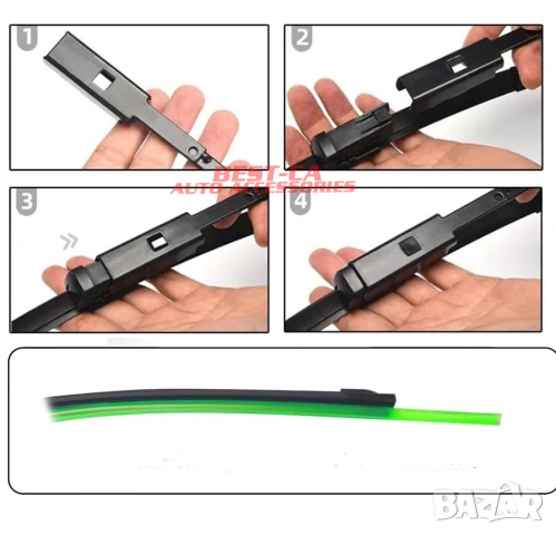 Комплект чистачки за предно стъкло 65+48 cm. подходящи за Skoda Octavia 4 Mk4 2020-, снимка 5 - Аксесоари и консумативи - 53716950