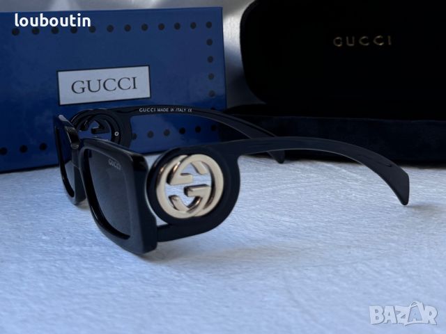 Gucci 2024 дамски слънчеви очила правоъгълни GG1325, снимка 11 - Слънчеви и диоптрични очила - 46508011