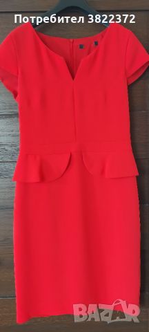 Елегантна рокля в малиновочервено, снимка 1 - Рокли - 45794301