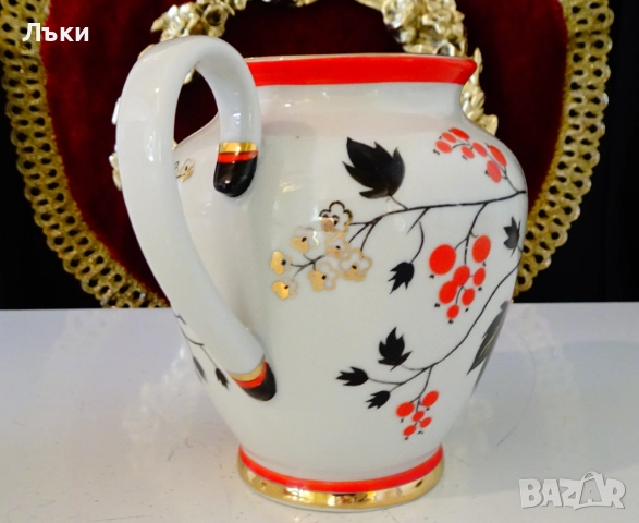 Порцеланова кана ЛФЗ,Красная смородина. , снимка 6 - Антикварни и старинни предмети - 52258594
