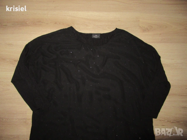  КРАСИВА БЛУЗА С КАМЪЧЕТА--4XL номер, снимка 3 - Блузи с дълъг ръкав и пуловери - 53404070