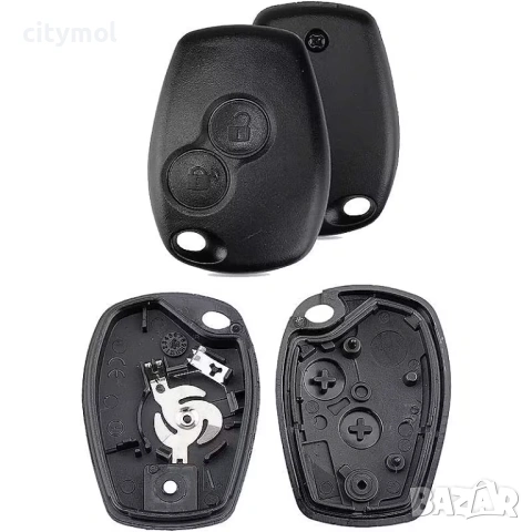 Кутийка за ключ Renault 2 бутона + микро ключета за Renault / Dacia: Clio, Kangoo, Master, Modus, Tr