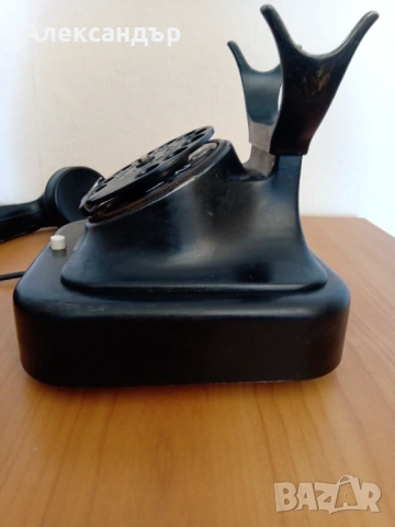 Ретро телефон работещ, снимка 3 - Антикварни и старинни предмети - 53915745