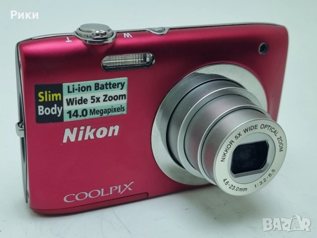 Nikon COOLPIX S2600 14.0 MP Digital Camera - Red, снимка 5 - Фотоапарати - 53804725