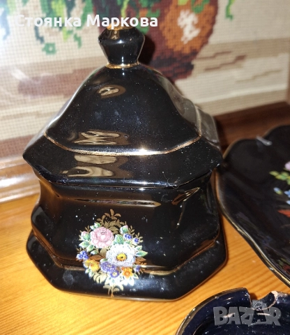 Японски комплект в черно и златно, снимка 2 - Декорация за дома - 52224064