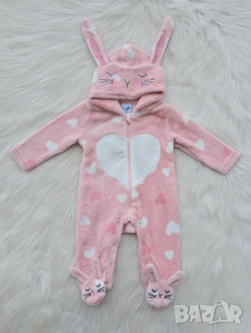 Бебешки ромпър Зайче 0-3 месеца
