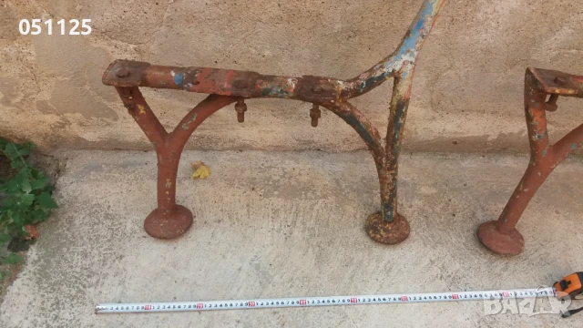 Отлични масивни чигунени стойки от пейка - 30 кг. царско време , снимка 3 - Градински мебели, декорация  - 50659865