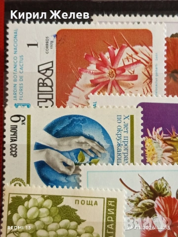Стари пощенски марки от цял свят смесени ГЪБИ, ЦВЕТЯ, ЖИВОТНИ за КОЛЕКЦИЯ 51979, снимка 4 - Филателия - 53230819