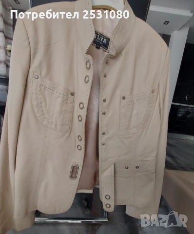 Продавам дамско кожено яке, снимка 2 - Якета - 53763880