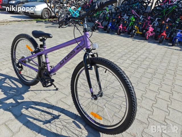 CROSS Велосипед 24" HARMONY лилав, снимка 5 - Велосипеди - 53830671