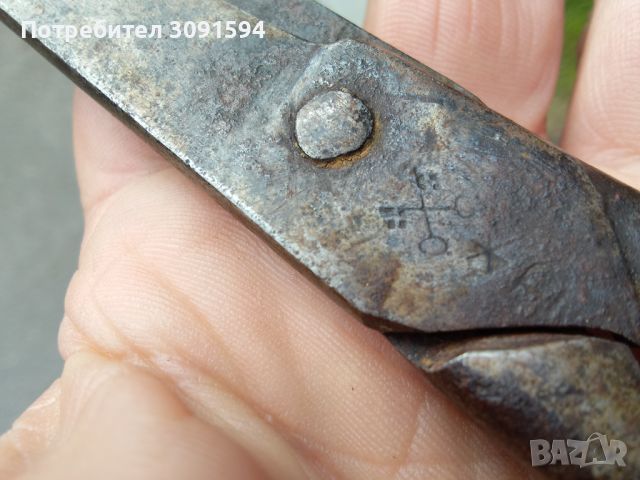 Стара ножица от ковано желязо Аймара регион Южна Америка, снимка 11 - Антикварни и старинни предмети - 45572833