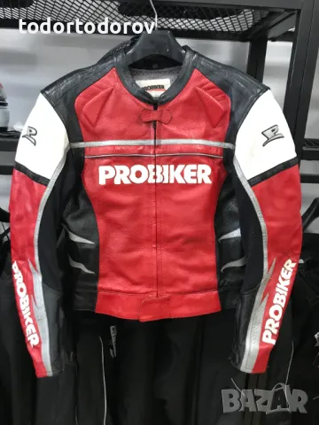 Кожено мото яке PROBIKER PRX-10,54-L,като ново,протектор, снимка 1 - Аксесоари и консумативи - 47075161