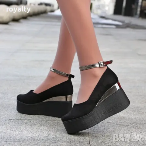 Обувки на платформа, снимка 4 - Дамски елегантни обувки - 49468137