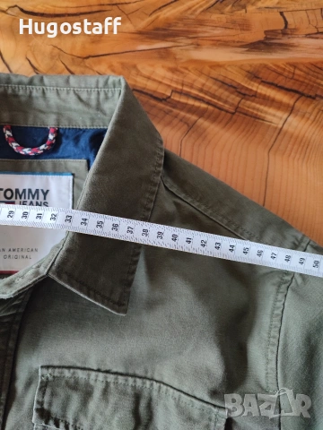 Военно Tommy Jeans TJM CARGO JACKET мъжко яке military Style зелено памук ХЛ , снимка 10 - Якета - 53281724