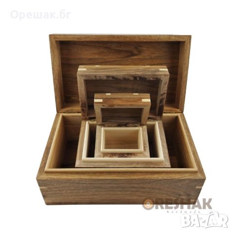 Комплект орехови кутии за всеки повод, снимка 1 - Шах и табла - 46705622