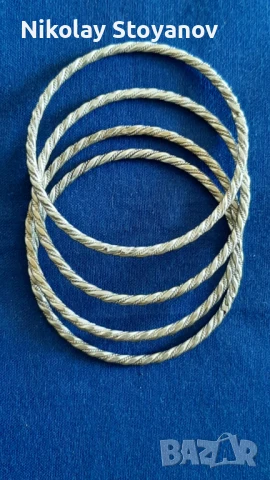 Стари сребърни гривни - Проба 950 - Общо 76 гр.