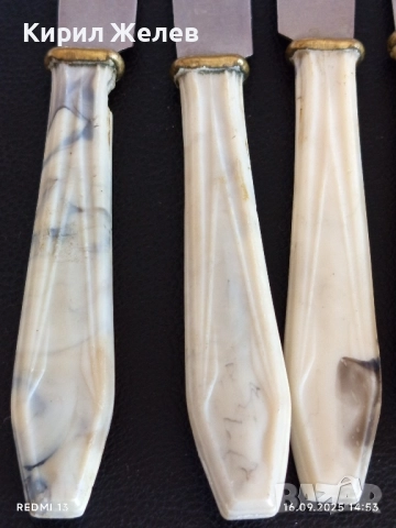 Комплект пет ножа за десерт стари СССР Тбилиси за КОЛЕКЦИОНЕРИ 50646, снимка 2 - Други ценни предмети - 51733191