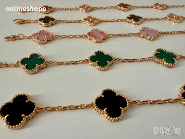 Van Cleef & Arpels Гривна с 18к златно покритие - ПЕЧАТ , снимка 5 - Гривни - 50286070