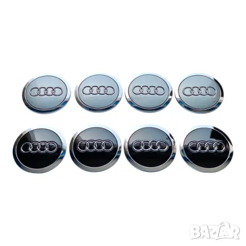 69мм Капачки за джанти за АУДИ AUDI А3 А4 А5 А6 А7 А8 OEM 4B0 601 170A - ЧЕРНИ, снимка 4 - Аксесоари и консумативи - 49859416